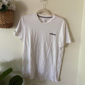 Men's White Adidas Tee Shirt